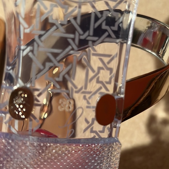 NWT JELLY SANDALS WITH SILVER AND RHINESTONE ACCENT SIZE 38 - Picture 5 of 5